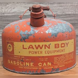 Vintage Lawn Boy Gas Can - 2.5 gal